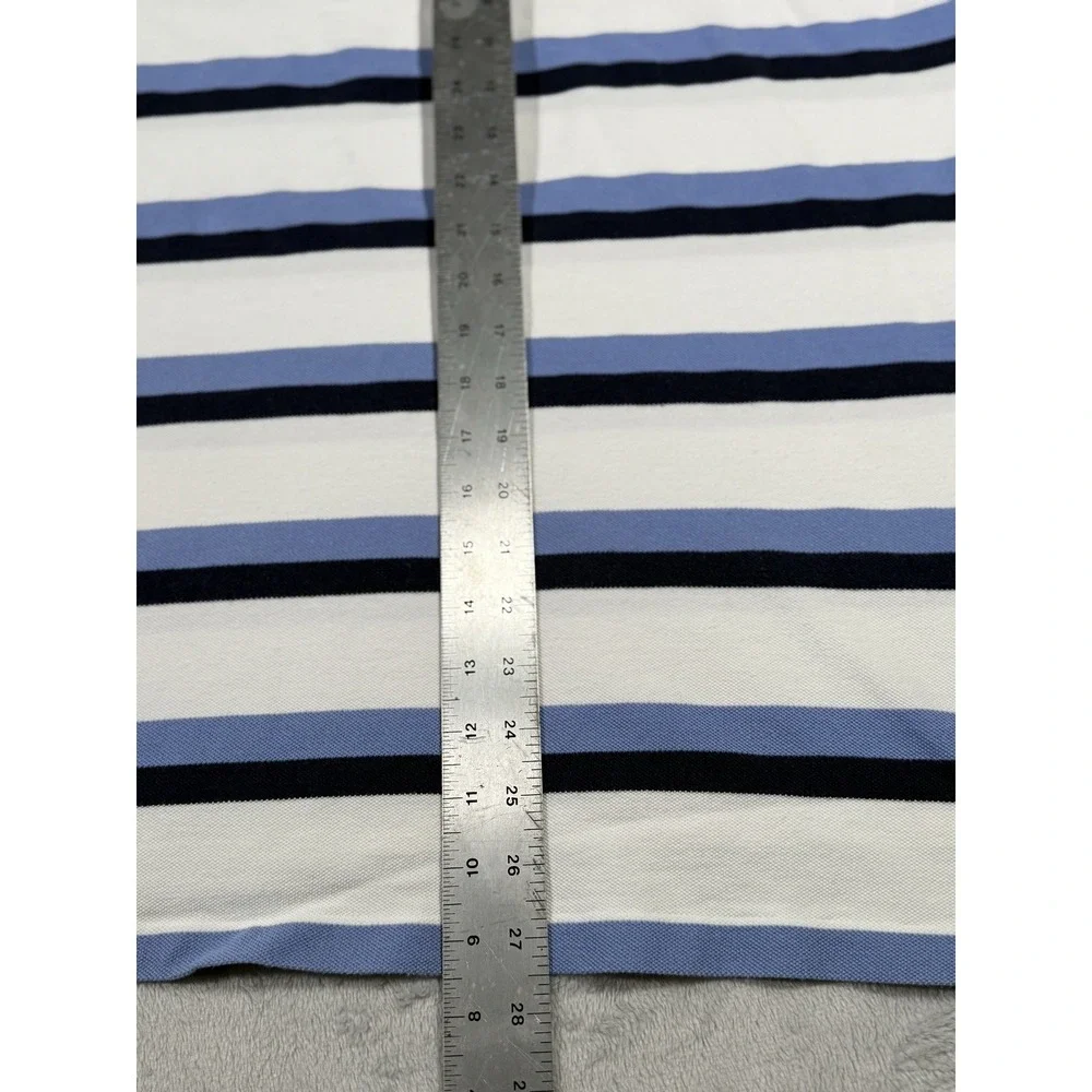 CLASSIC‎ POLO RALPH LAUREN STRIPED POLO SHIRT WHITE BLUE MENS XL